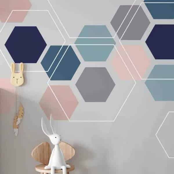 Interior Painting Ideas - Geometric Wall Painting